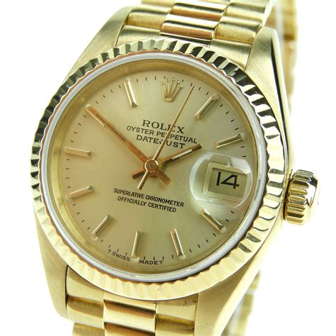 rolex datejust 18k gold price.